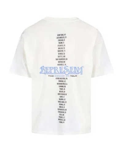 Represent Clothing T-shirt Golden Tour Flat White In White