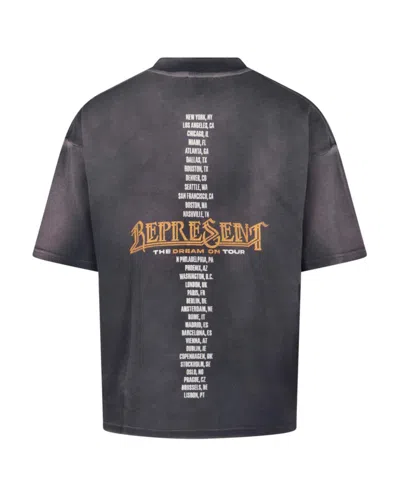 Represent Clothing T-shirt Golden Tour Sun Fade Grey In Gray