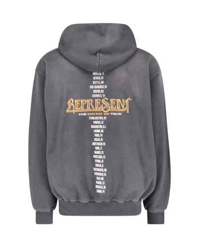 Represent Clothing Felpa Golden Tour Sun Fade Grey In Gray