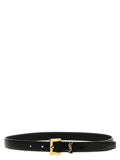 Saint Laurent Cassandre Belts Black