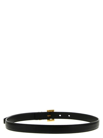 Saint Laurent Cassandre Belts Black