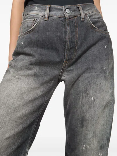 Acne Studios 2021f Regular Fit Jeans Black In Gray