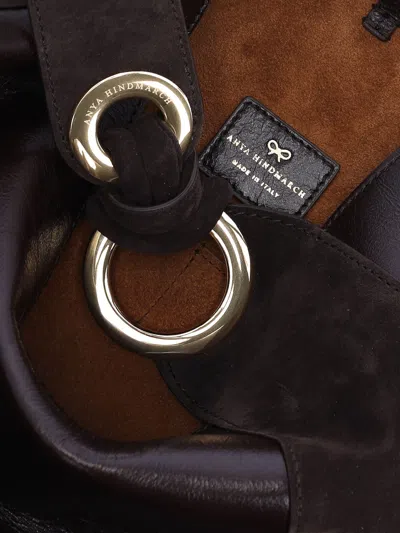 Anya Hindmarch Ringo Chesterfield Shoulder Bag In Brown