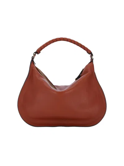 Chloé Marcie Shoulder Bag In Brown