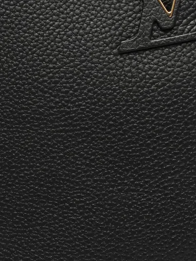 Pre-owned Louis Vuitton 10s Pm Capucines Tote Bag In Black