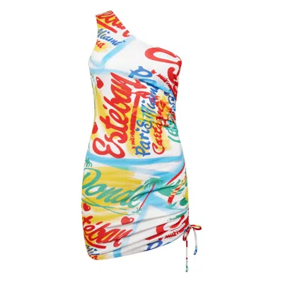 Donde Esteban Dresses White, Blue In White