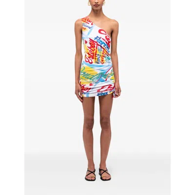 Donde Esteban Dresses White, Blue In White