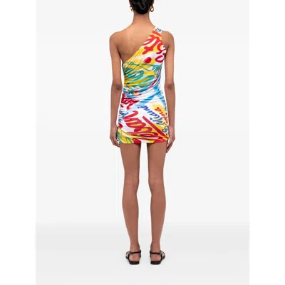 Donde Esteban Dresses White, Blue In White