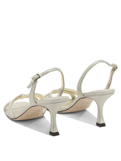 Jimmy Choo Elsy 70mm Sandals Gold In Neutral