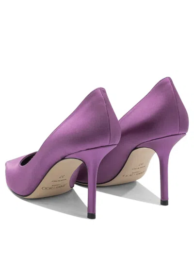 Jimmy Choo Love 85 Pointed-toe Slip-on Pumps In Purple