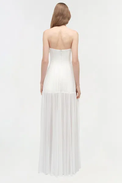 Simkhai Women's Sandrine Draped Jersey Bustier Midi Maxi Dress In Ivory In White