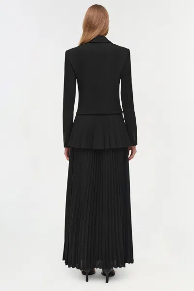 Simkhai Women's Alexandra Pleated Blazer Midi Dress In Black In Black