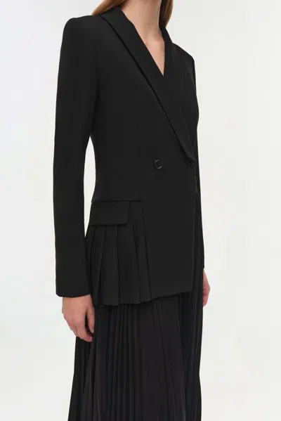 Simkhai Women's Alexandra Pleated Blazer Midi Dress In Black In Black