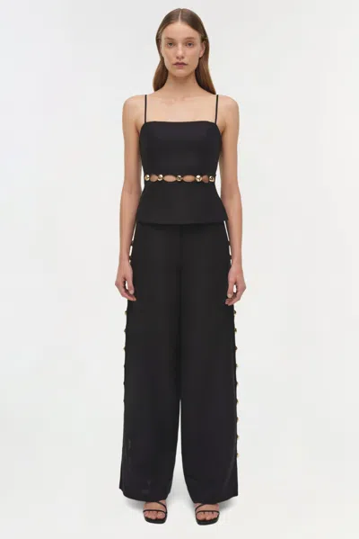 Simkhai Amelia High Rise Straight Leg In Black