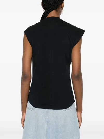 Isabel Marant Nayda Asymmetric T-shirt In Black