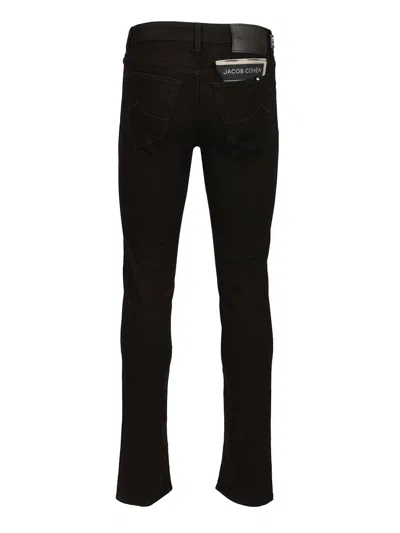 Jacob Cohen Pant 5 Pkt Slim Fit Bard R1 Salpa Nera 11oz Jeans Black In Black