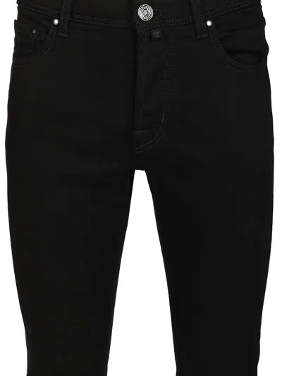 Jacob Cohen Pant 5 Pkt Slim Fit Bard R1 Salpa Nera 11oz Jeans Black In Black