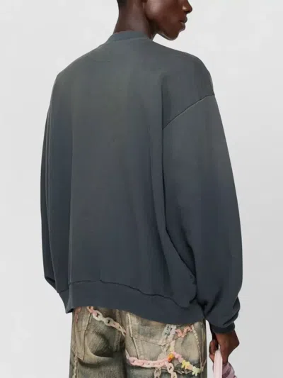 Acne Studios Knit Sweatshirt Long Sleeves Ribbed Cuffs Hem In Multi