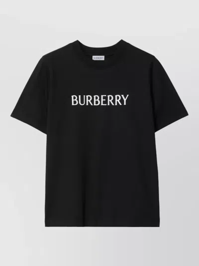 Burberry Frankie Logo-print Short-sleeve T-shirt In Black