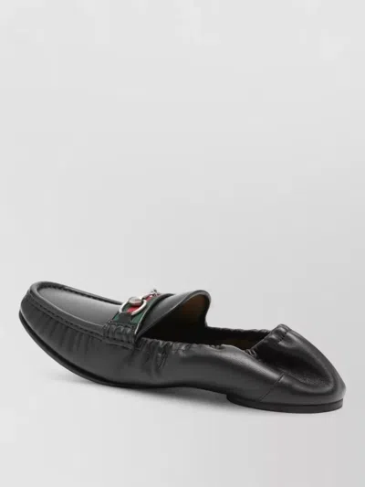 Gucci 1953 Horsebit Leather Loafers Rubber Sole In Multi