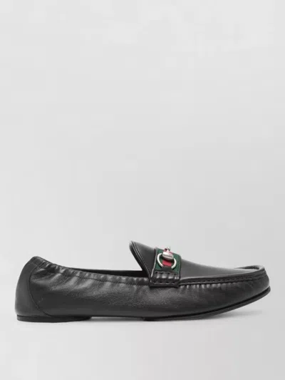 Gucci 1953 Horsebit Leather Loafers Rubber Sole In Multi