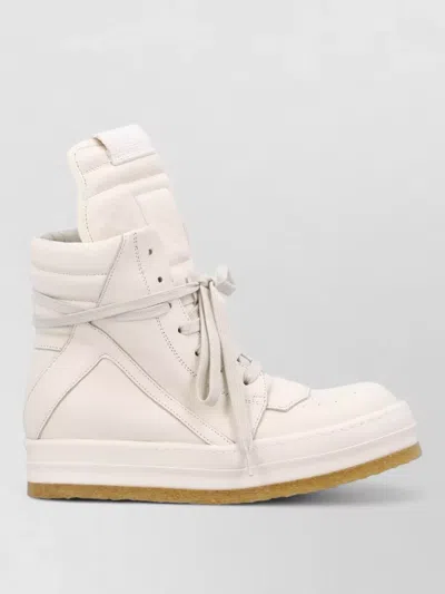 Rick Owens Geobasket High Top Sneaker Perforated Toe In Multi
