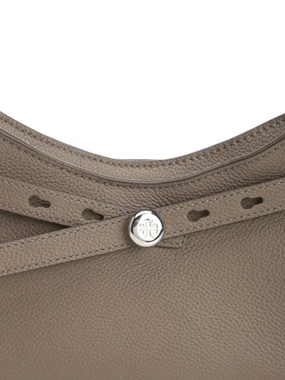 Tory Burch Romy Zip Top Crossbody Crossbody Bags Brown