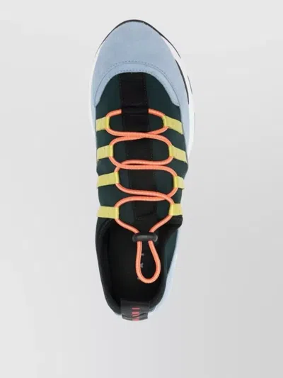 Marni Sneakers Contrasting Sole Low Top Pull Tab In Multi