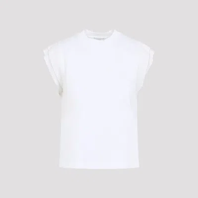 Peserico Sleeveless Crew Neck Top Straight Hem In White