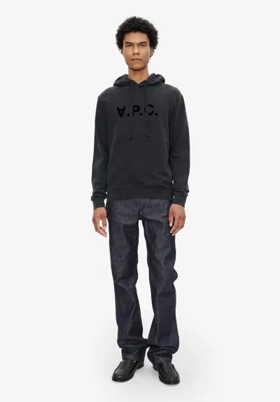 Apc A. P.c. Men's Standard Grand Vpc Hoodie Size: Extra Large In Black / Black In Black