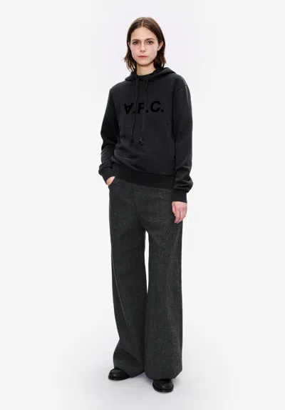 Apc A. P.c. Women's Standard Grand Vpc Hoodie Size: Medium In Black / Black In Black