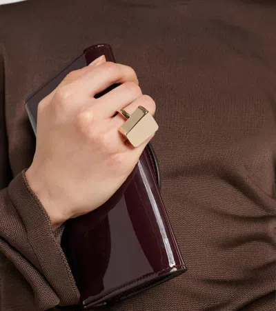 Tom Ford Deco Ring In Metallic