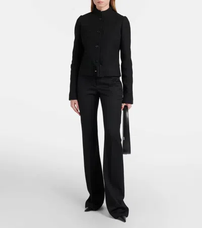 Courrèges Belted Jacket In Black