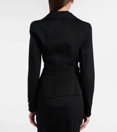 Vivienne Westwood Tailored Black Jacket With Notched Lapel And Flared Hem