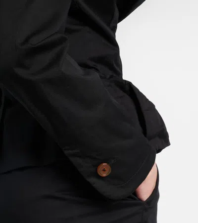 Vivienne Westwood Tailored Black Jacket With Notched Lapel And Flared Hem