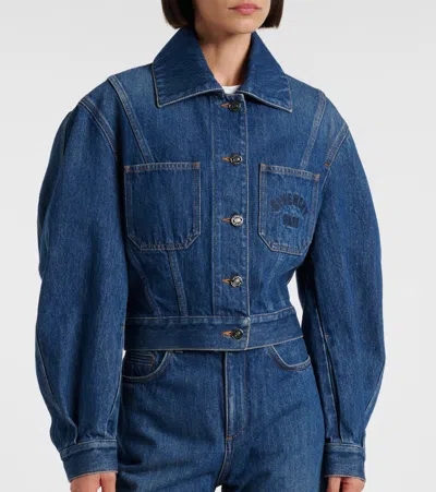 Givenchy Jean Paul Gaultier Multicolor The Yellow Butterfly Polyamide Cardigan In Blue