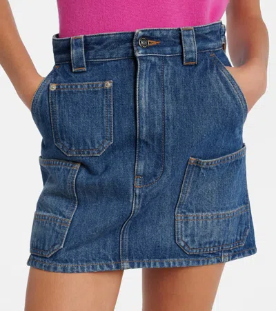 Givenchy Denim Miniskirt In Blue