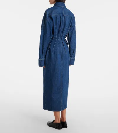 Givenchy Denim Midi Dress In Blue