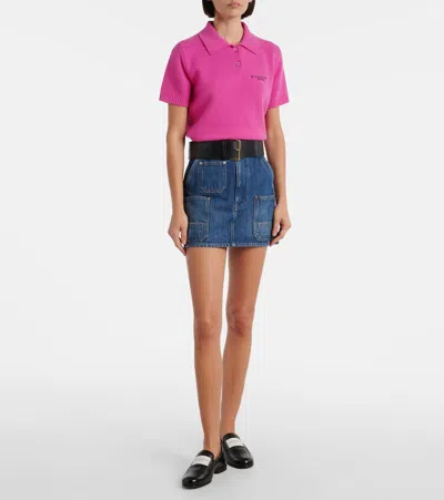 Givenchy Denim Miniskirt In Blue