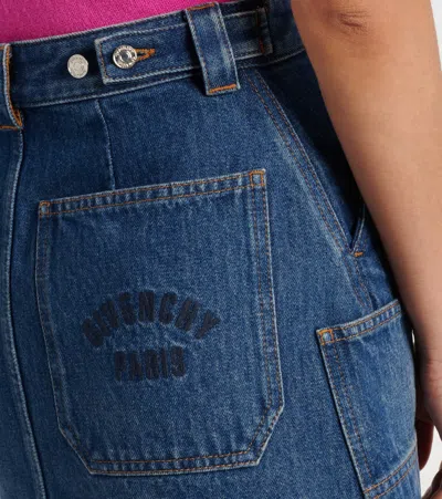 Givenchy Denim Miniskirt In Blue