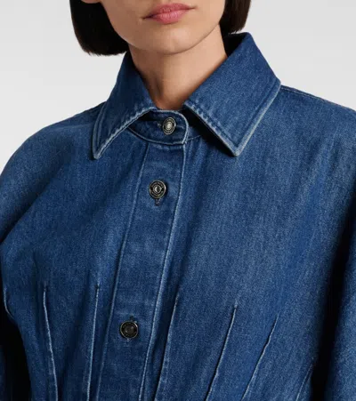 Givenchy Denim Midi Dress In Blue