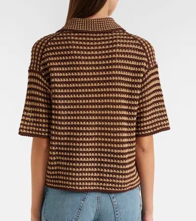 Polo Ralph Lauren Striped Cotton Sweater In Multi