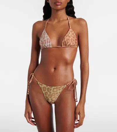 Zimmermann Awaken Metallic-effect Bikini In Multi