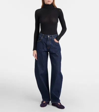 Alaïa Vienne Suede Ballet Flats In Purple