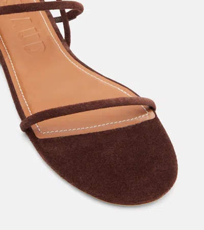 Staud Laurel Suede Sandals In Brown