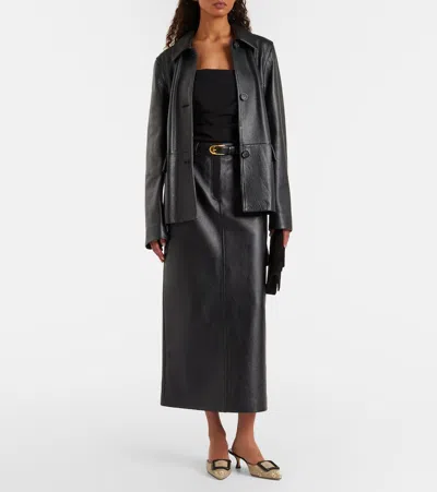 Manolo Blahnik Maysale 50 Snake-effect Leather Mules In White