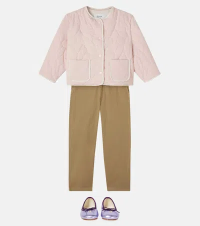Bonpoint Quilted Jacket In Pink