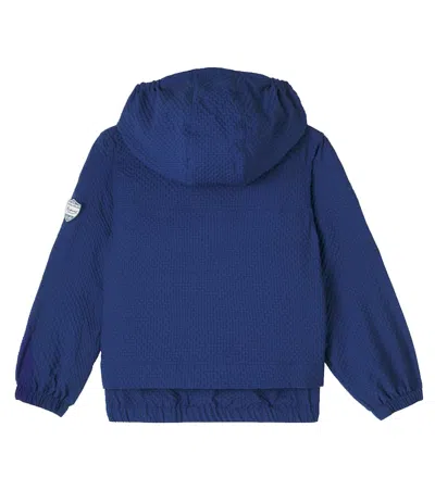 Bonpoint Lenny Checked Patch-appliqué Jacket In Blue