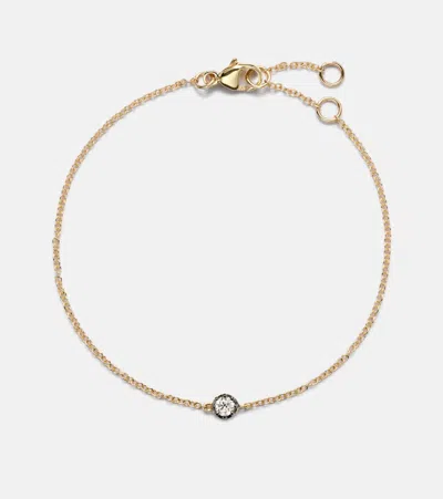 Stone And Strand The Alibi 10kt Gold Bracelet With Diamond In Gold