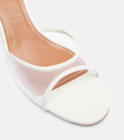 Staud Brigitte Mesh Mules In White